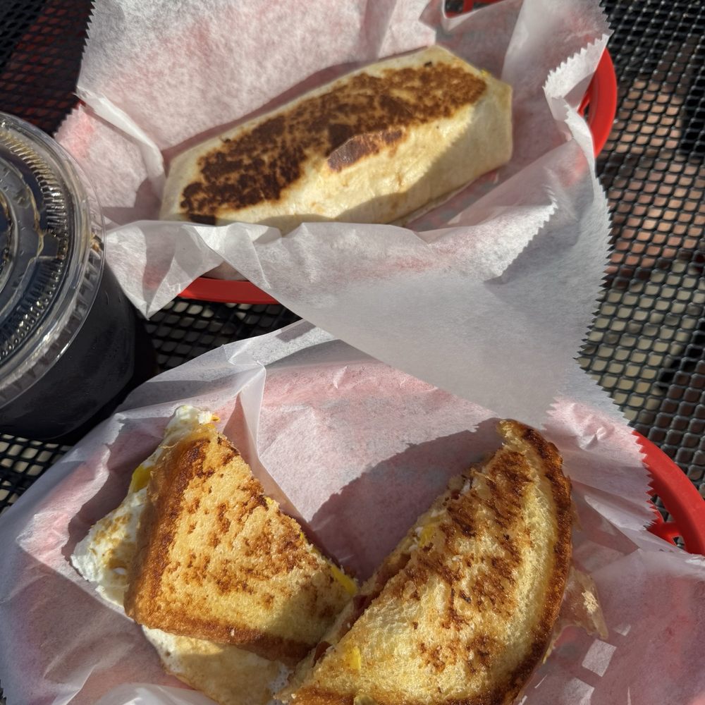 Burrito and sandwich Burrito and sandwich