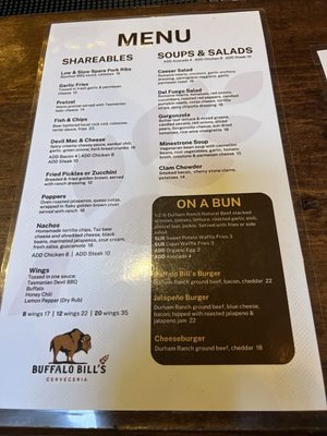Menu photo 8 Buffalo Bill's Brewery Hayward, CA Menu photo 8 Buffalo Bill's Brewery Hayward, CA