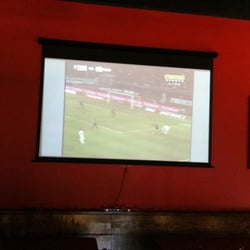 Rugby House Pub - 109in HD projection screen for games