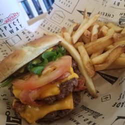 Wayback Burgers - Double bacon burger combo. Liked burger, fries were bland. I'd ask for extra salt/seasoning next time.