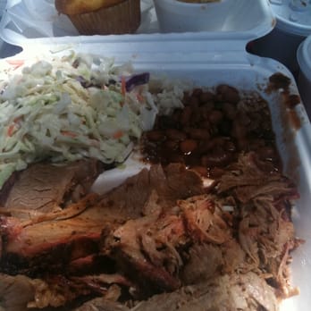 Gorilla Barbeque - 2-meat plate. Brisket and pulled pork. - Barbeque Near Me - Pacifica, California Gorilla Barbeque - 2-meat plate. Brisket and pulled pork. - Barbeque Near Me - Pacifica, California