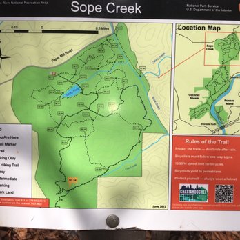 Sope Creek - Map at marker 24 - Parks Near Me - Marietta, Georgia Sope Creek - Map at marker 24 - Parks Near Me - Marietta, Georgia