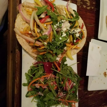 The Floridian - Tacos with local shrimp and cornbread tofu - Southern Near Me - Saint Augustine, Florida