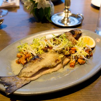 Parc - Whole Grilled Trout: Michigan Rainbow Trout, Butternut Squash, Apples, Pumpkin Seeds, Brown Butter - New American Near Me - Detroit, Michigan Parc - Whole Grilled Trout: Michigan Rainbow Trout, Butternut Squash, Apples, Pumpkin Seeds, Brown Butter - New American Near Me - Detroit, Michigan