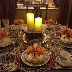 Renew Consign & Café - Renew Private Dinner Party served 5 star..5 courses.. 5 guests! Fresh flowers, Salad, Shrimp & Asparagus & Puff Pastries Dessert.