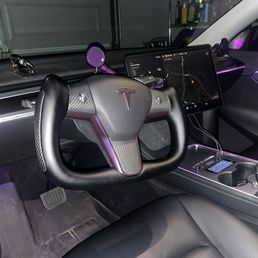 Dash and steering wheel wrapped Dash and steering wheel wrapped