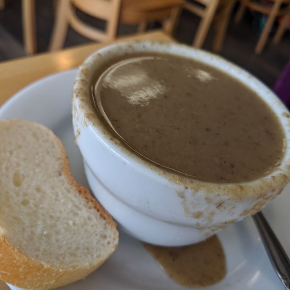 Ocean Cafe - Putabella mushroom homemade soup with bread or crackers @$3.95 for cup. $5.95 for bowl. Dairy free. - Cafes Near Me - Shrewsbury, New Jersey Ocean Cafe - Putabella mushroom homemade soup with bread or crackers @$3.95 for cup. $5.95 for bowl. Dairy free. - Cafes Near Me - Shrewsbury, New Jersey