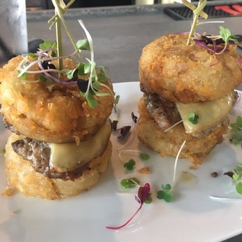 The River Social - Tater tot sliders - Mediterranean Near Me - Providence, Rhode Island The River Social - Tater tot sliders - Mediterranean Near Me - Providence, Rhode Island