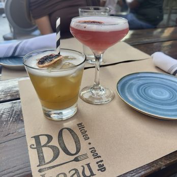 BO-beau kitchen + roof tap - [L to R] Pistolet Fumant & Le Romantique - Tapas/Small Plates Near Me - Long Beach, California