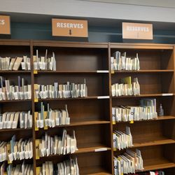 Mary Riley Styles Public Library - Reserve book shelf