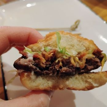 Luxe Bistro - Cross section of the sliders - Steakhouses Near Me - Ottawa, Ontario Luxe Bistro - Cross section of the sliders - Steakhouses Near Me - Ottawa, Ontario