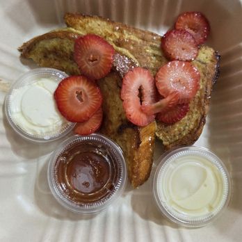 Strange Brews Coffee & Bites - Half order of French toast - Breakfast & Brunch Near Me - Buena Park, California