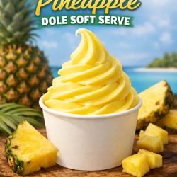 Naples Ice Cream Shoppe - Hey, Naples! Pineapple Dole Soft Serve is back for a limited time only 
Enjoy it on its own or swirl it with vanilla for the perfect tro