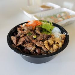 Relo Banh Mi & Coffee - Pork Build a Bowl, size small, with pork and extra meat option