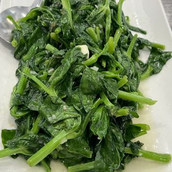 XLB Kitchen - Sauteed pea leaves - Szechuan Near Me - Cupertino, California XLB Kitchen - Sauteed pea leaves - Szechuan Near Me - Cupertino, California