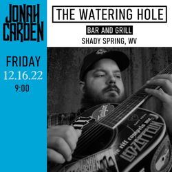Watering Hole - This Friday the amazing Jonah Carden