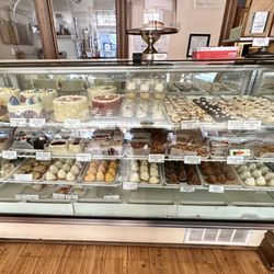 Prantl's Bakery - Display case of cakes, cupcakes, and pastries