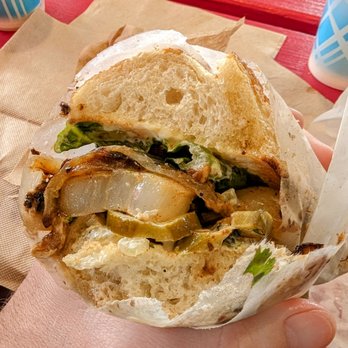 Un Bien - Seared scallops sandwich - Cuban Near Me - Seattle, Washington Un Bien - Seared scallops sandwich - Cuban Near Me - Seattle, Washington