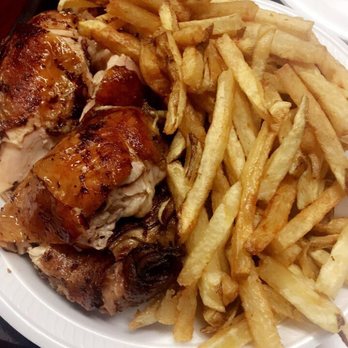 Pollo Ala Brasa - Half chicken and fries - Peruvian Near Me - Gardena, California