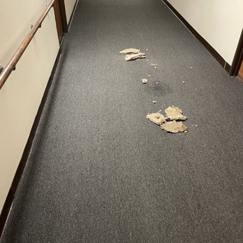 Cedar Park Apartments - Ceiling tiles caved in from leaking pipes. - Apartments Near Me - Bowling Green, Ohio Cedar Park Apartments - Ceiling tiles caved in from leaking pipes. - Apartments Near Me - Bowling Green, Ohio