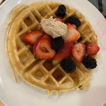 Another Broken Egg Cafe - Mixed Berry Waffle - Breakfast & Brunch Near Me - Tampa, Florida