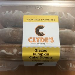 Clyde's Donuts - Glazed Pumpkin Cake Donuts