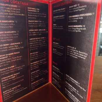 Anchor Bar - Drinks menu - Chicken Wings Near Me - San Antonio, Texas