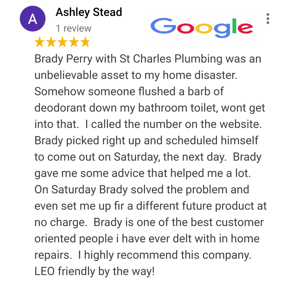 Slide of St Charles Plumbing Company