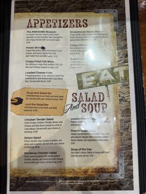 Menu photo 3 Fall Creek Steak and Catfish House Branson, MO