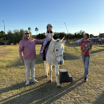 Charming Pony Ranch Parties - Our birthday girl was THRILLED to ride a unicorn! :) - Kids Activities Near Me - Gilbert, Arizona Charming Pony Ranch Parties - Our birthday girl was THRILLED to ride a unicorn! :) - Kids Activities Near Me - Gilbert, Arizona