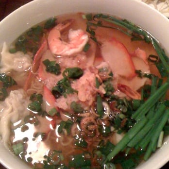Pho Vinh - My delicious Pho with egg noodles, dumplings, pork, and shrimp! - Vietnamese Near Me - Orlando, Florida