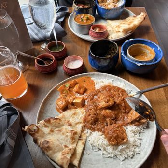 Rivayat - dhaba chicken, paneer angara, and Burimi raita. - Indian Near Me - Charleston, South Carolina