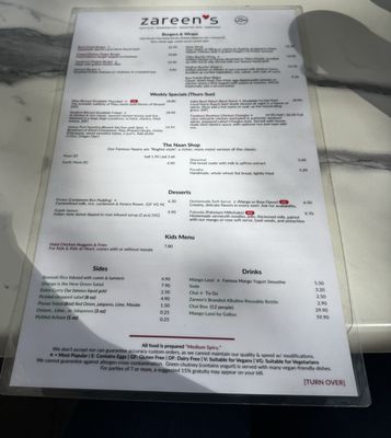 Menu photo 2 Zareen’s Sunnyvale, CA Menu photo 2 Zareen’s Sunnyvale, CA
