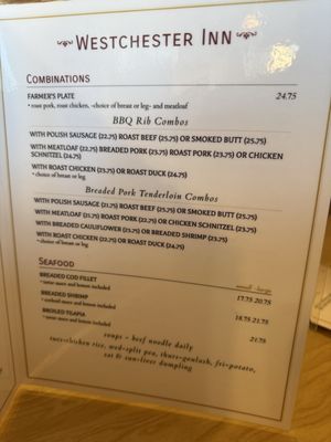 Menu photo 2 Westchester Inn Westchester, IL Menu photo 2 Westchester Inn Westchester, IL