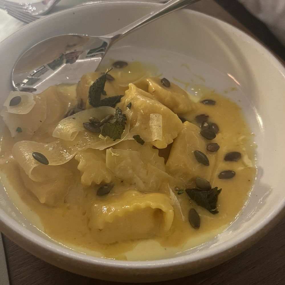 Squash agnolotti Squash agnolotti
