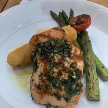JOEY DTLA - Salmon with crispy potato. Mashed potato inside thinly flaky crust. Love - Sushi Bars Near Me - Los Angeles, California