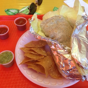 Don Bravos Authentic Mexican Cusine - Supreme burrito with carne asada. I couldn't even eat half of this giant burrito. - Mexican Near Me - La Jolla, California