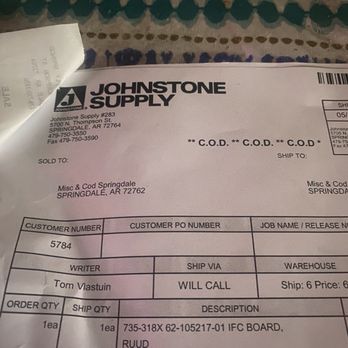 Johnstone Supply - My ship ticket - Hardware Stores Near Me - Bethel Heights, Arkansas Johnstone Supply - My ship ticket - Hardware Stores Near Me - Bethel Heights, Arkansas
