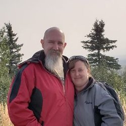 Windblown Travel - My husband and I in Alaksa August 2020