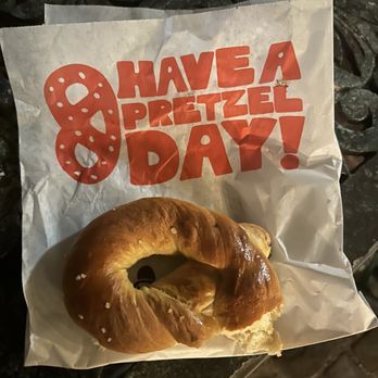 Ben's Soft Pretzels - Half eaten - Pretzels Near Me - St. Augustine, Florida