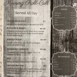 Sweet Magnolias Bakery and Grille - Menu for breakfast