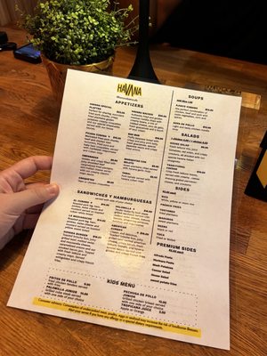 Menu photo 2 Havana Bistro & Cafe Orlando, FL