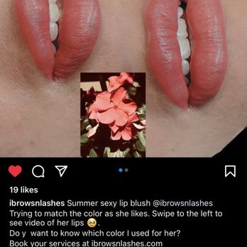 Ibrows N Lashes - Loved the tone Hana use in my lips - Permanent Makeup Near Me - Orange, California