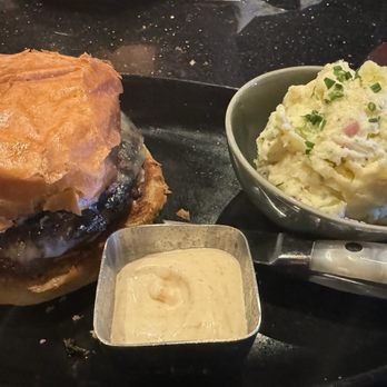 Butterfly Burger - Fungi sublime burger with potato salad - Burgers Near Me - Sedona, Arizona Butterfly Burger - Fungi sublime burger with potato salad - Burgers Near Me - Sedona, Arizona