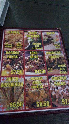 Menu photo 5 Tako Loko Yuma, AZ