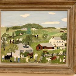 Crystal Bridges Museum of American Art - Grandma Moses' "Haying Time"