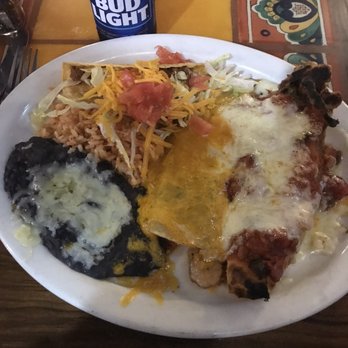La Paz - Taco, shrimp enchilada, and stuffed poblano with beans and rice - Mexican Near Me - Destin, Florida La Paz - Taco, shrimp enchilada, and stuffed poblano with beans and rice - Mexican Near Me - Destin, Florida
