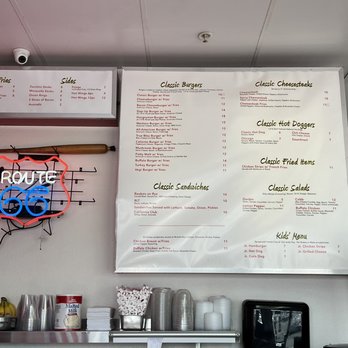 Classics Malt Shop - Menu 5/2023 - American Near Me - San Diego, California