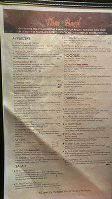 Menu photo 2 Thai Basil Lake Oswego, OR