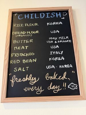 Menu photo 3 Childish Bakery Carrollton, TX